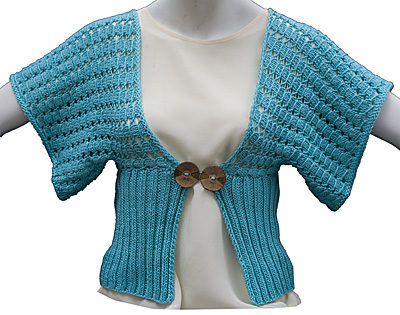 Lets Knit Fern in Aqua